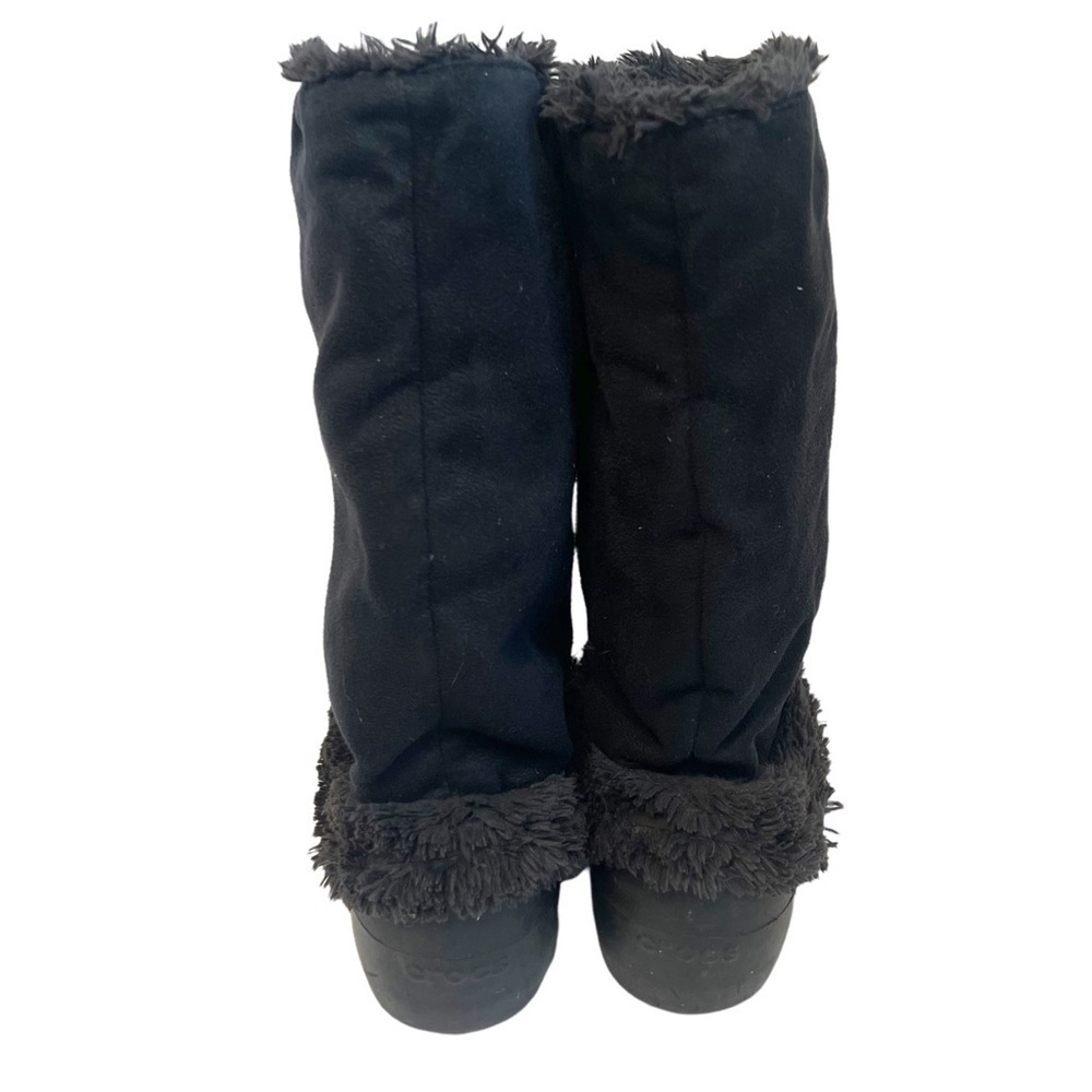 Crocs Nadia Winter Boots Women's Size 7 Sherpa Lined Tan Comfort Casual Core - Picture 8 of 11